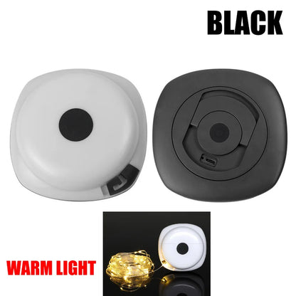 Black Lantern Warm Light - Bears Treasures